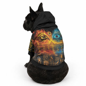 Eye of Ra and Eye of Horus Pet Hoodie Power and Magic Ancient Egyptian Mythology