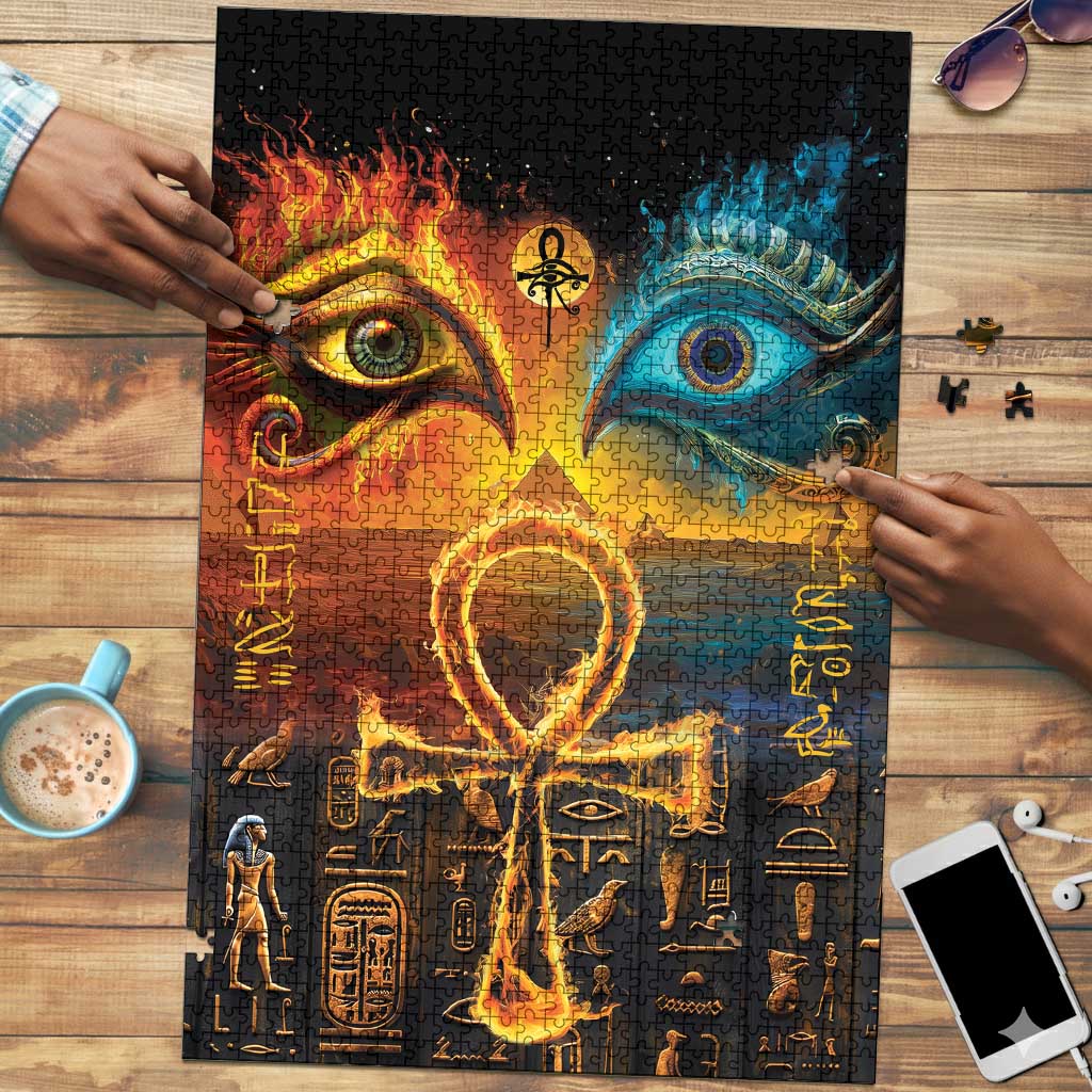 Eye of Ra and Eye of Horus Puzzle Power and Magic Ancient Egyptian Mythology