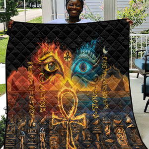 Eye of Ra and Eye of Horus Quilt Power and Magic Ancient Egyptian Mythology