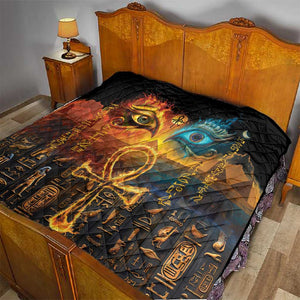 Eye of Ra and Eye of Horus Quilt Power and Magic Ancient Egyptian Mythology