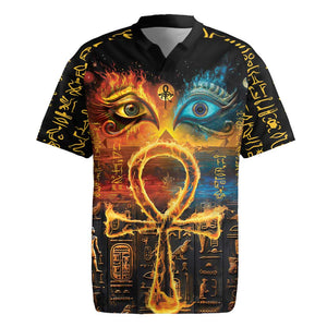 Eye of Ra and Eye of Horus Rugby Jersey Power and Magic Ancient Egyptian Mythology