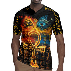 Eye of Ra and Eye of Horus Rugby Jersey Power and Magic Ancient Egyptian Mythology