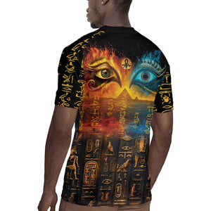 Eye of Ra and Eye of Horus Rugby Jersey Power and Magic Ancient Egyptian Mythology