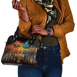 Eye of Ra and Eye of Horus Shoulder Handbag Power and Magic Ancient Egyptian Mythology