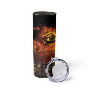 Eye of Ra and Eye of Horus Skinny Tumbler Power and Magic Ancient Egyptian Mythology