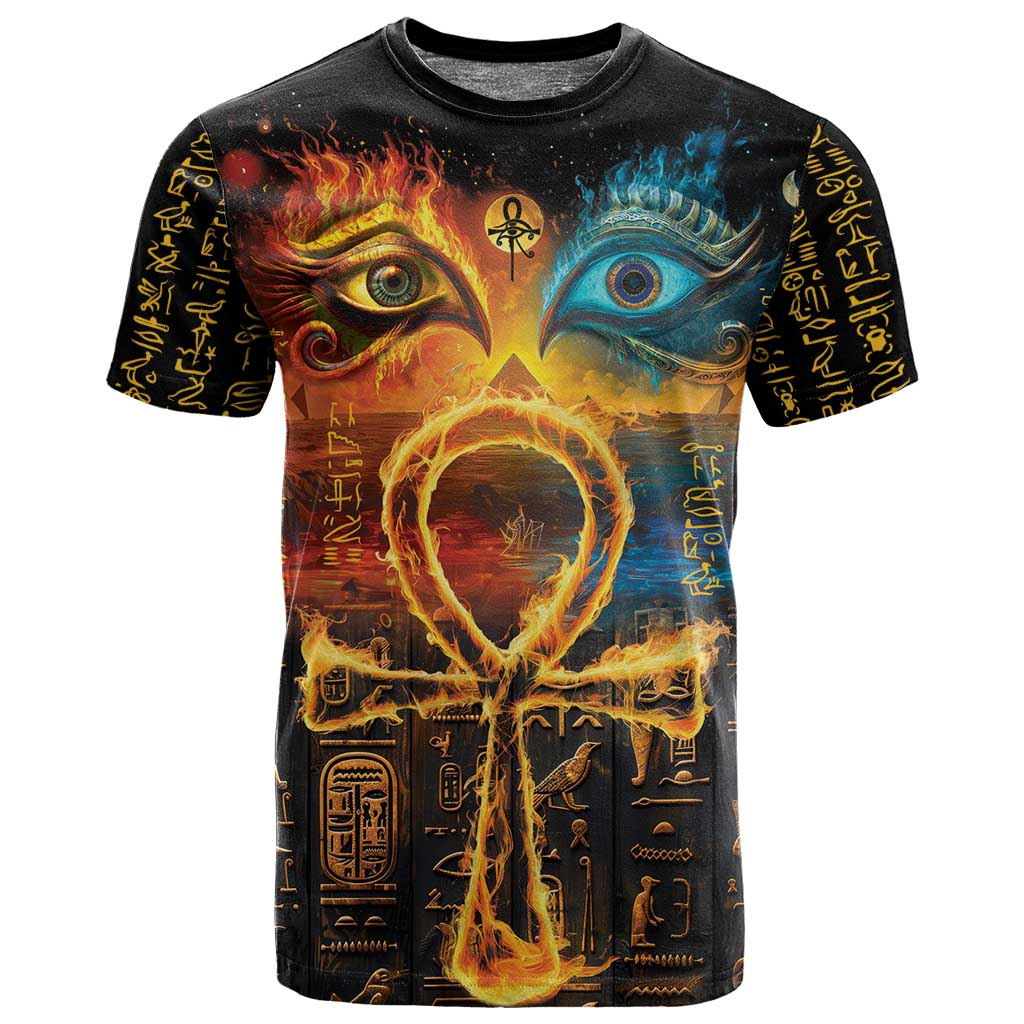 Eye of Ra and Eye of Horus T shirt Power and Magic Ancient Egyptian Mythology