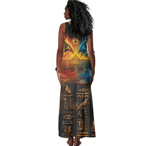 Eye of Ra and Eye of Horus Tank Maxi Dress Power and Magic Ancient Egyptian Mythology