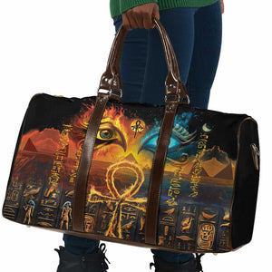 Eye of Ra and Eye of Horus Travel Bag Power and Magic Ancient Egyptian Mythology