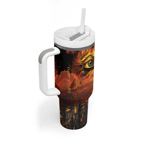 Eye of Ra and Eye of Horus Tumbler With Handle Power and Magic Ancient Egyptian Mythology