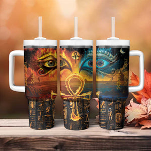 Eye of Ra and Eye of Horus Tumbler With Handle Power and Magic Ancient Egyptian Mythology