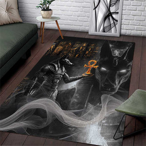 Mythical Anubis Area Rug The Egyptian God of Death