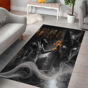 Mythical Anubis Area Rug The Egyptian God of Death