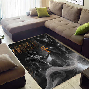 Mythical Anubis Area Rug The Egyptian God of Death