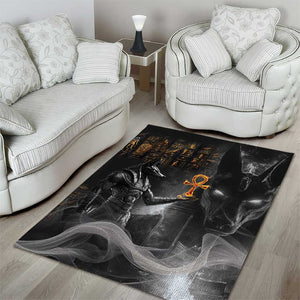 Mythical Anubis Area Rug The Egyptian God of Death