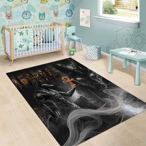 Mythical Anubis Area Rug The Egyptian God of Death