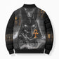 Mythical Anubis Bomber Puffer Jacket The Egyptian God of Death