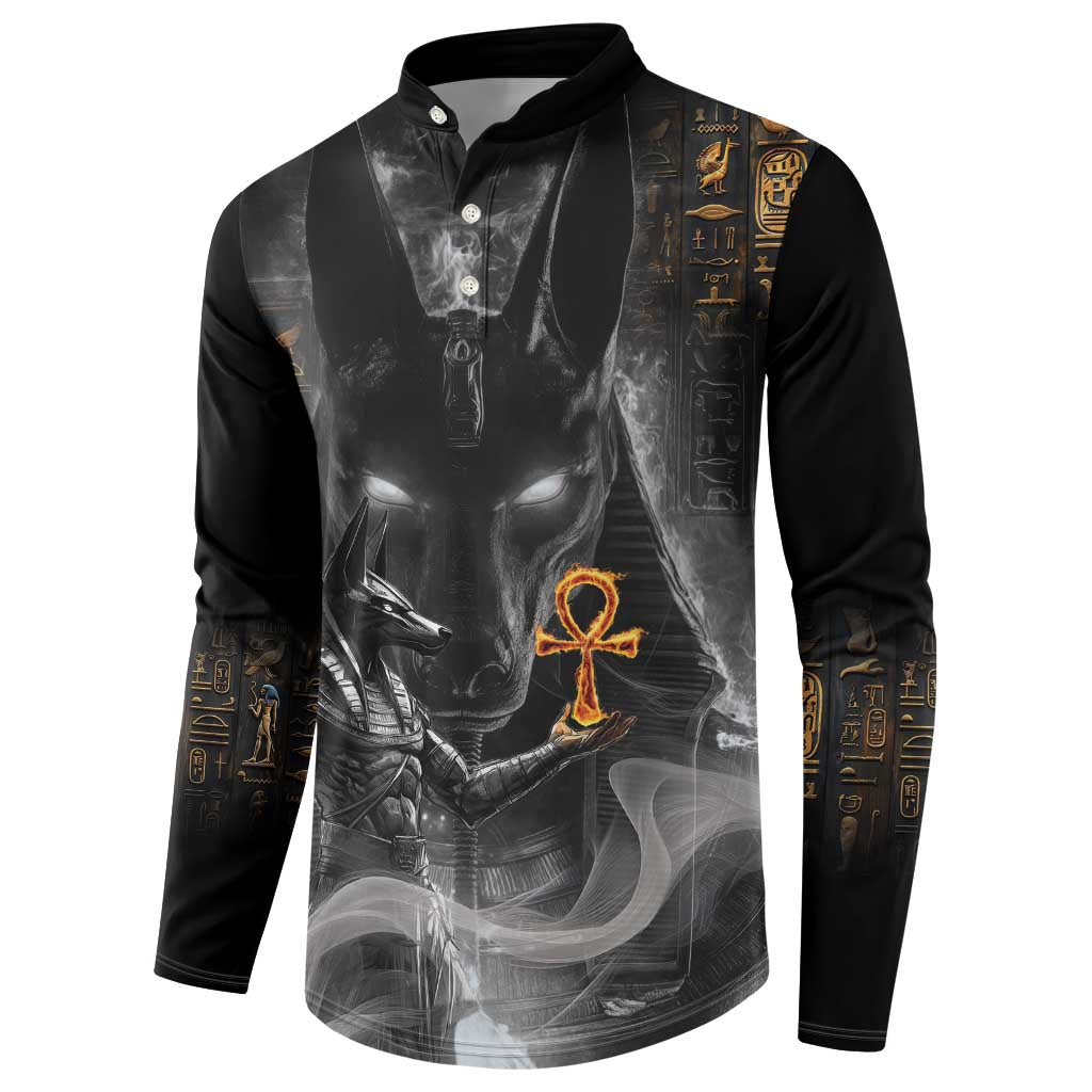 Mythical Anubis Button Sweatshirt The Egyptian God of Death