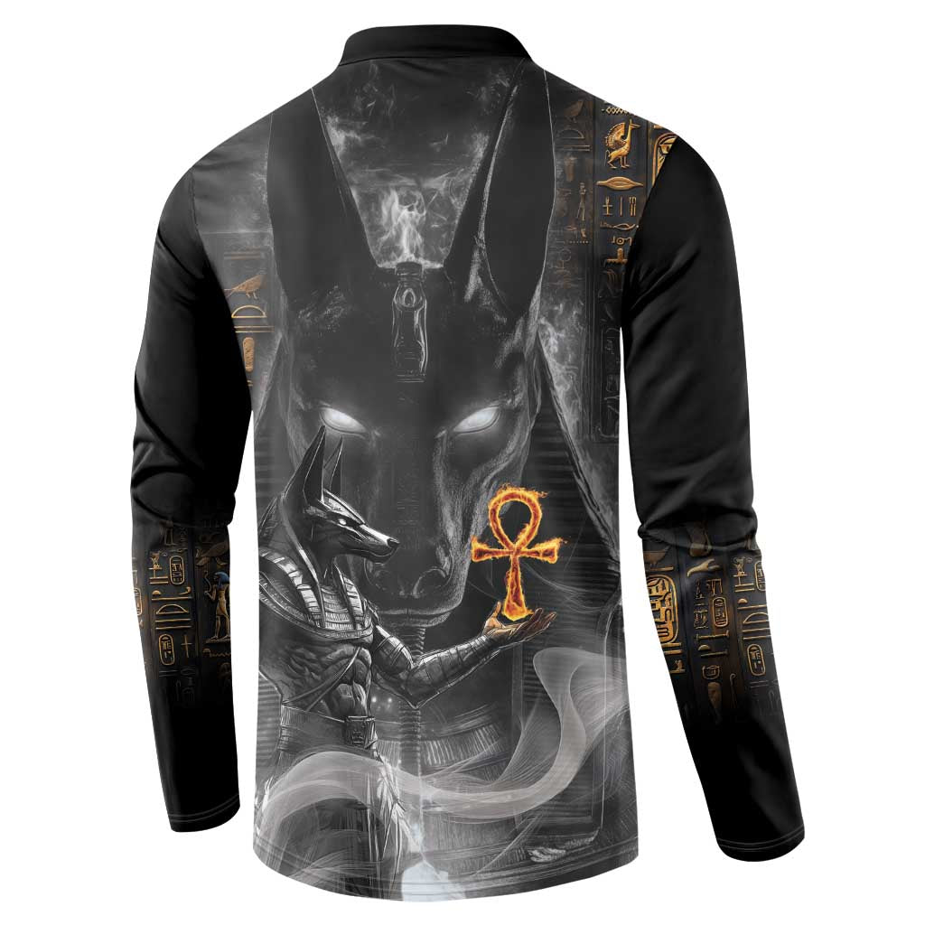 Mythical Anubis Button Sweatshirt The Egyptian God of Death