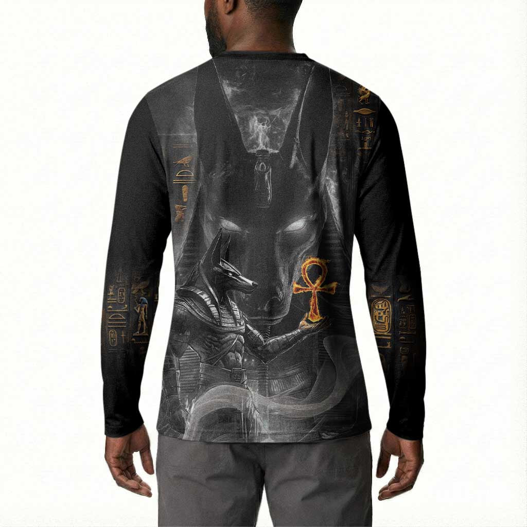 Mythical Anubis Button Sweatshirt The Egyptian God of Death
