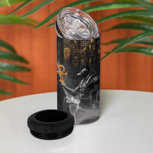 Mythical Anubis 4 in 1 Can Cooler Tumbler The Egyptian God of Death