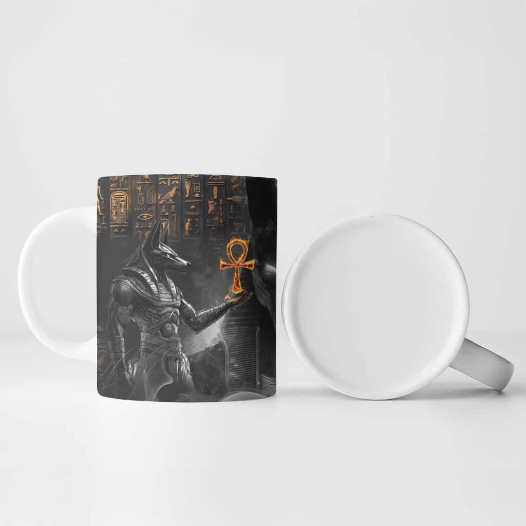 Mythical Anubis Ceramic Mug The Egyptian God of Death