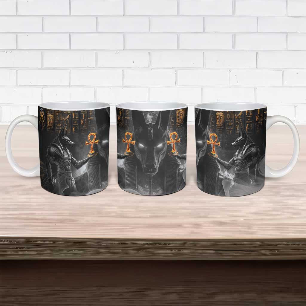 Mythical Anubis Ceramic Mug The Egyptian God of Death