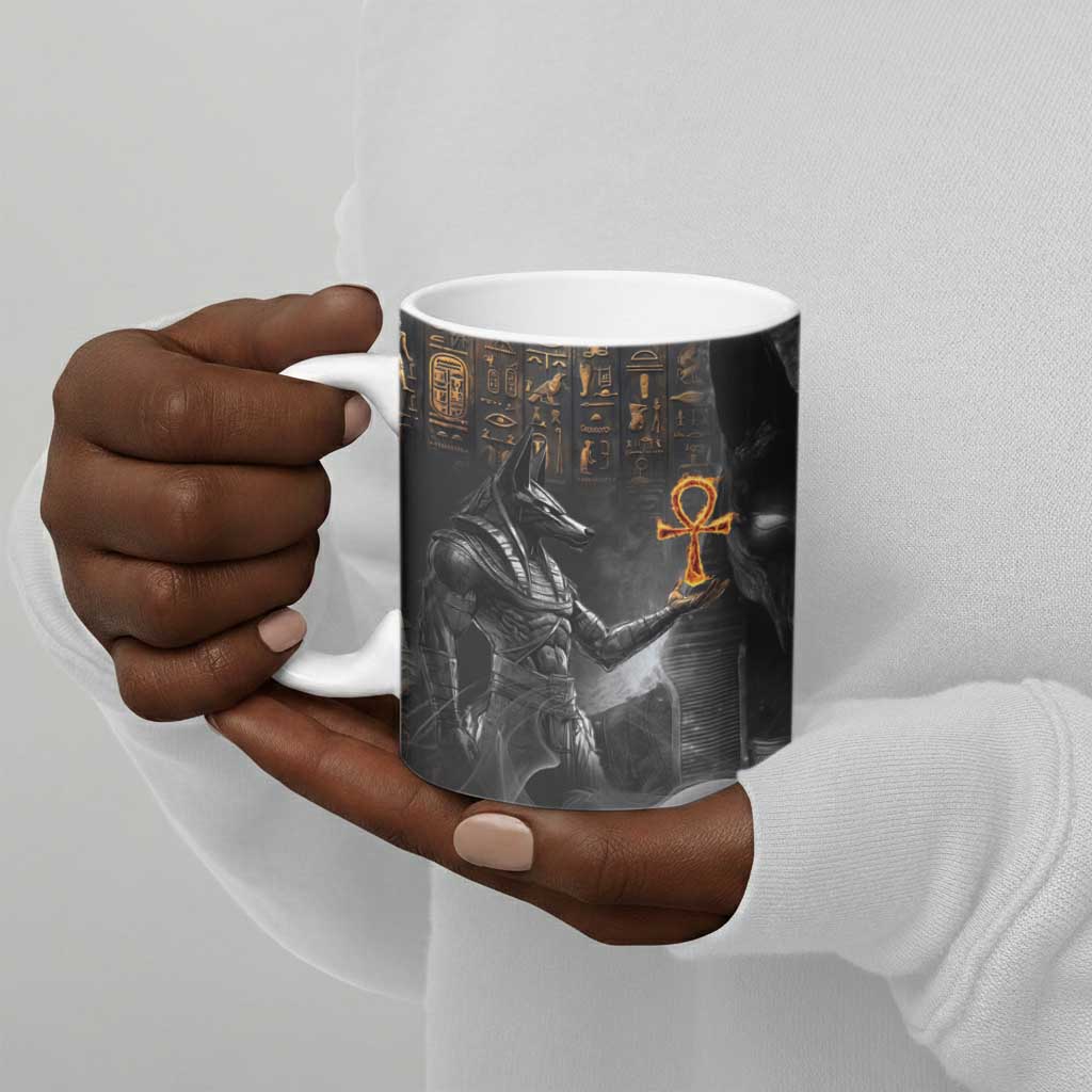 Mythical Anubis Ceramic Mug The Egyptian God of Death