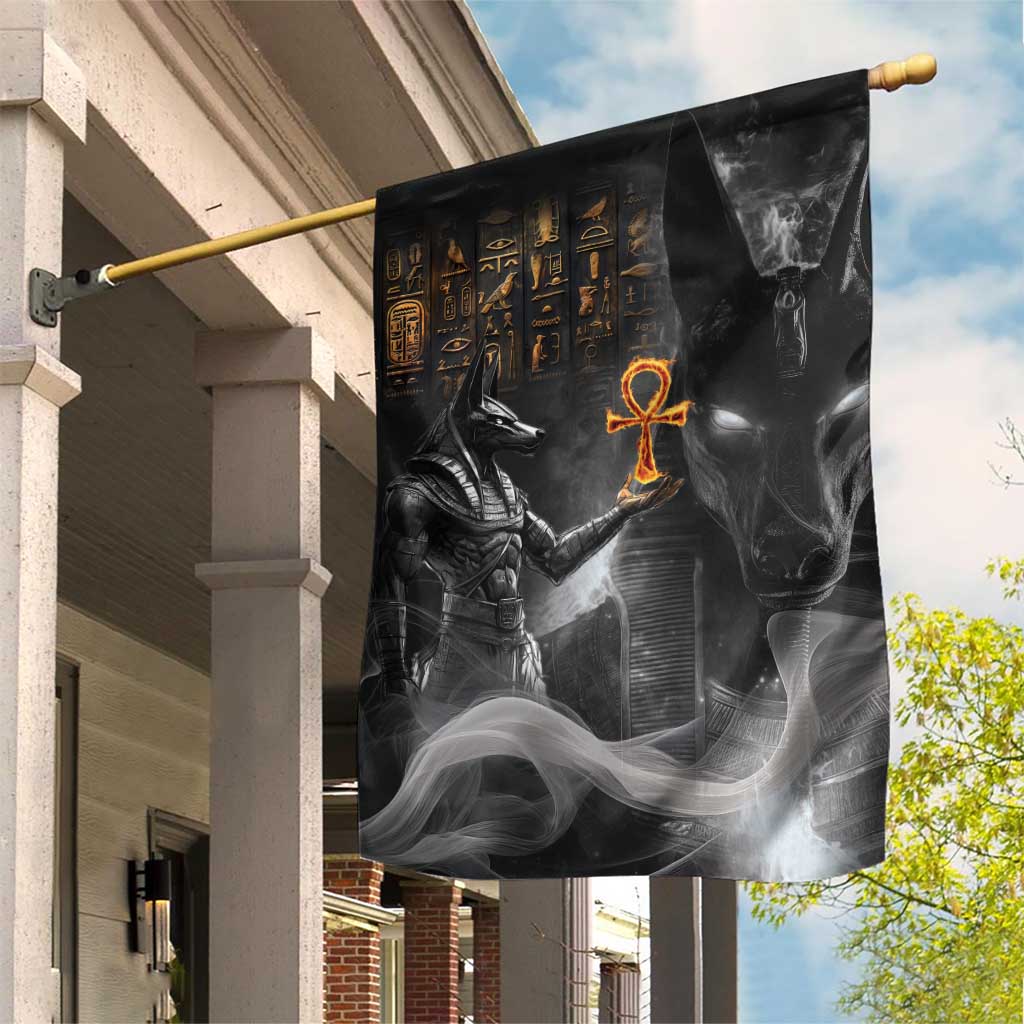 Mythical Anubis Garden Flag The Egyptian God of Death