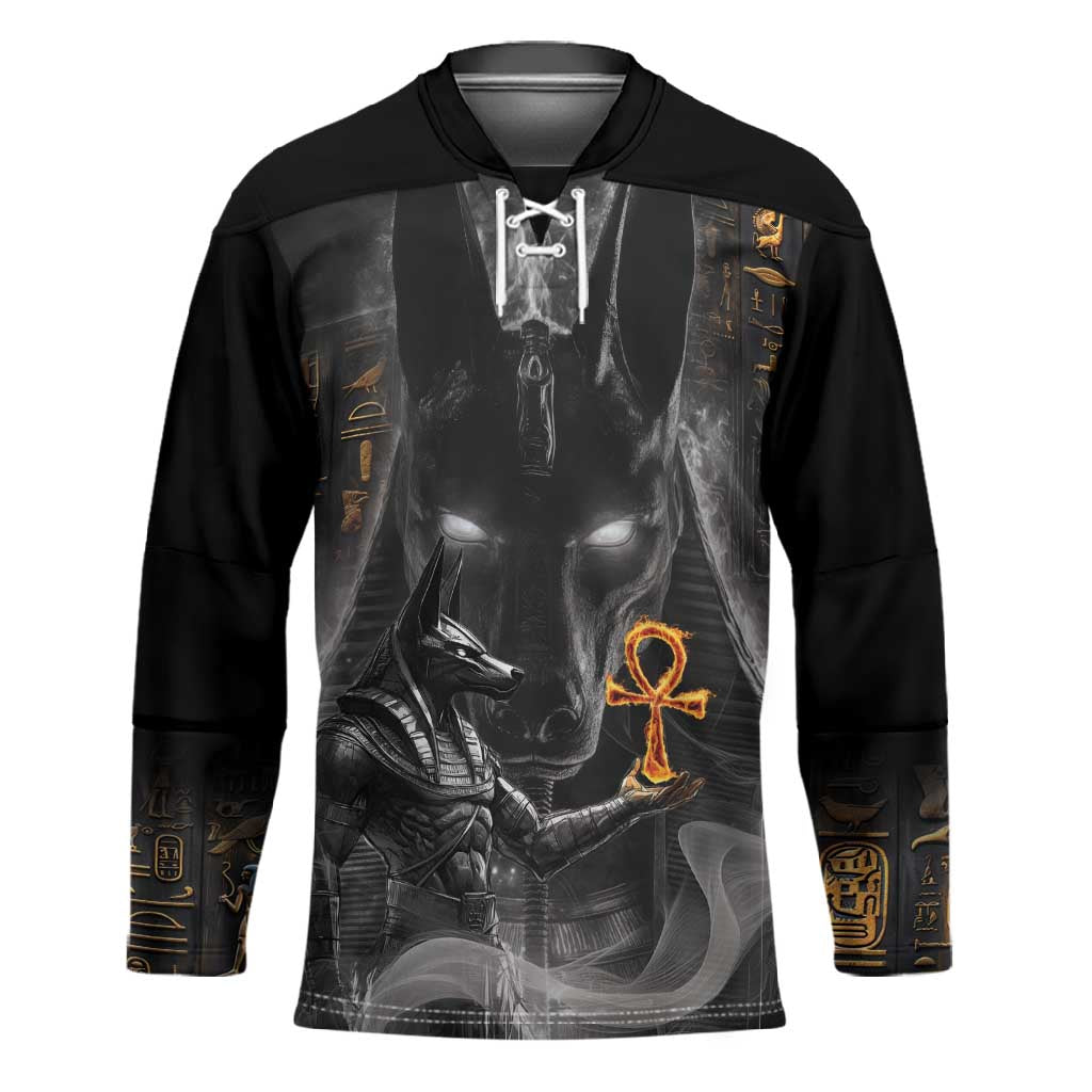 Mythical Anubis Hockey Jersey The Egyptian God of Death