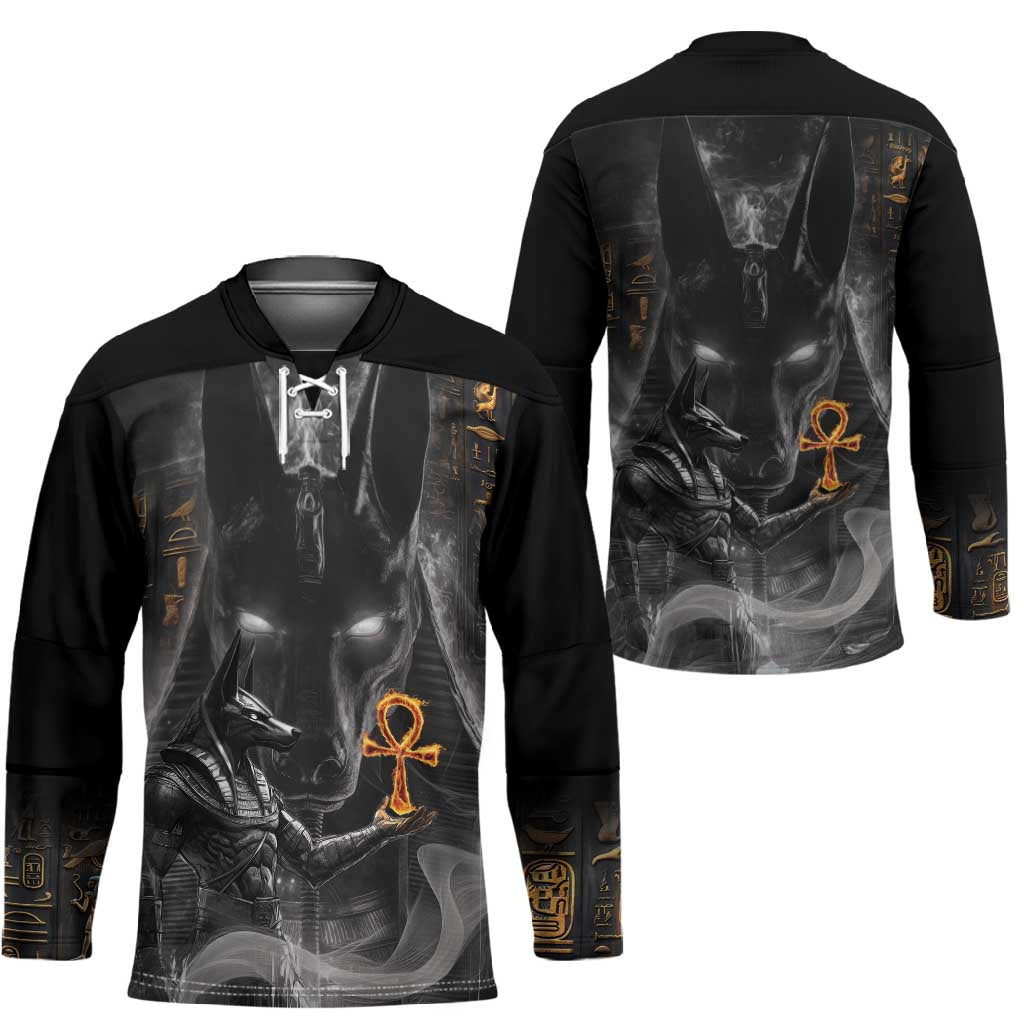 Mythical Anubis Hockey Jersey The Egyptian God of Death