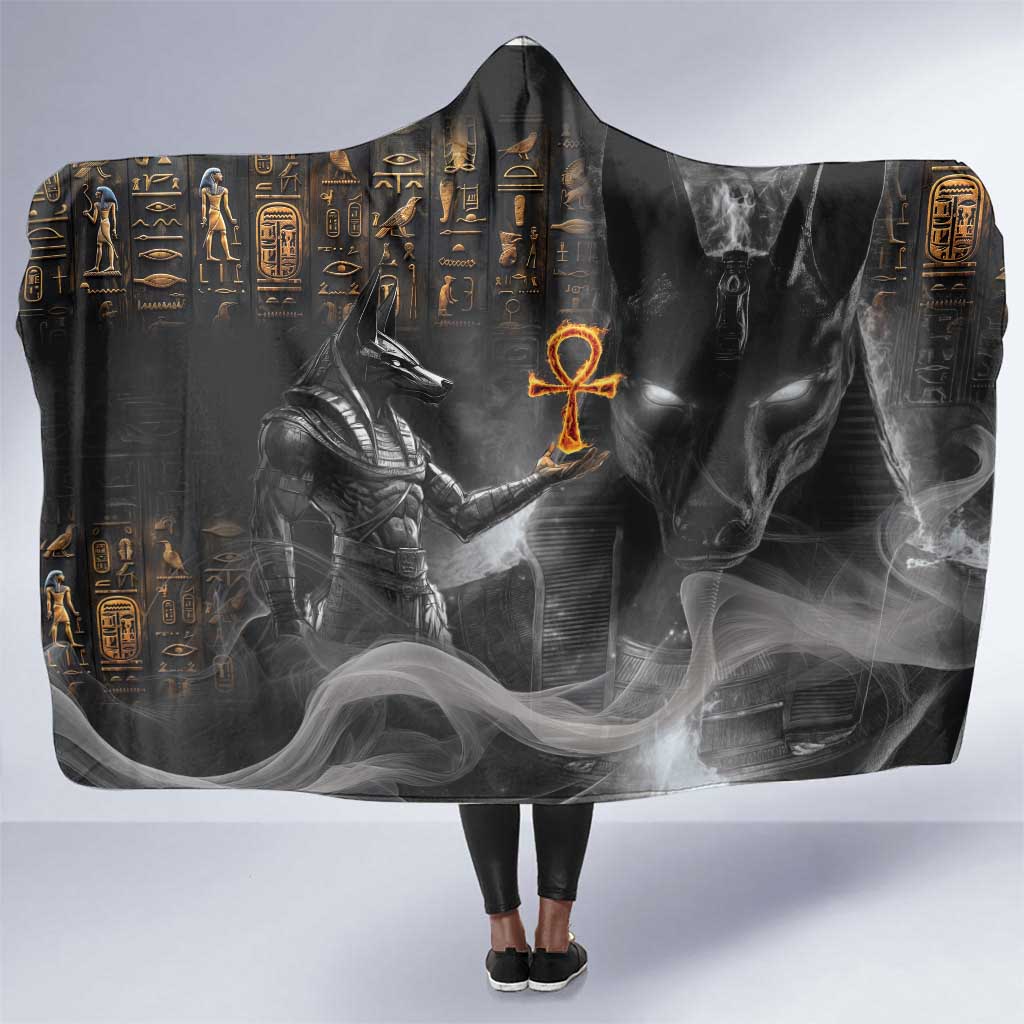 Mythical Anubis Hooded Blanket The Egyptian God of Death