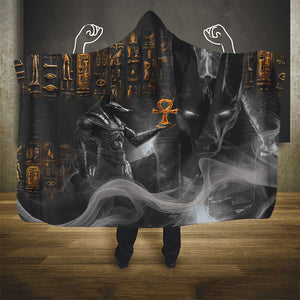 Mythical Anubis Hooded Blanket The Egyptian God of Death