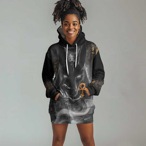 Mythical Anubis Hoodie Dress The Egyptian God of Death