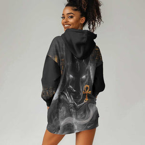 Mythical Anubis Hoodie Dress The Egyptian God of Death