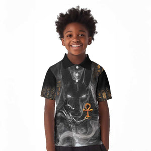 Mythical Anubis Kid Polo Shirt The Egyptian God of Death