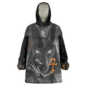 Mythical Anubis Kid Wearable Blanket Hoodie The Egyptian God of Death