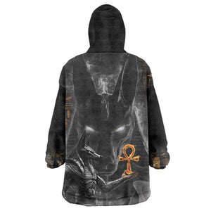 Mythical Anubis Kid Wearable Blanket Hoodie The Egyptian God of Death