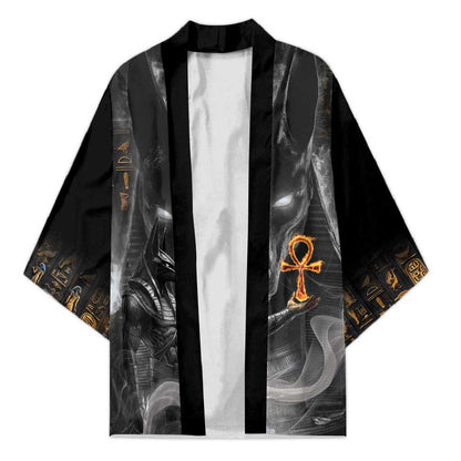 Mythical Anubis Kimono The Egyptian God of Death