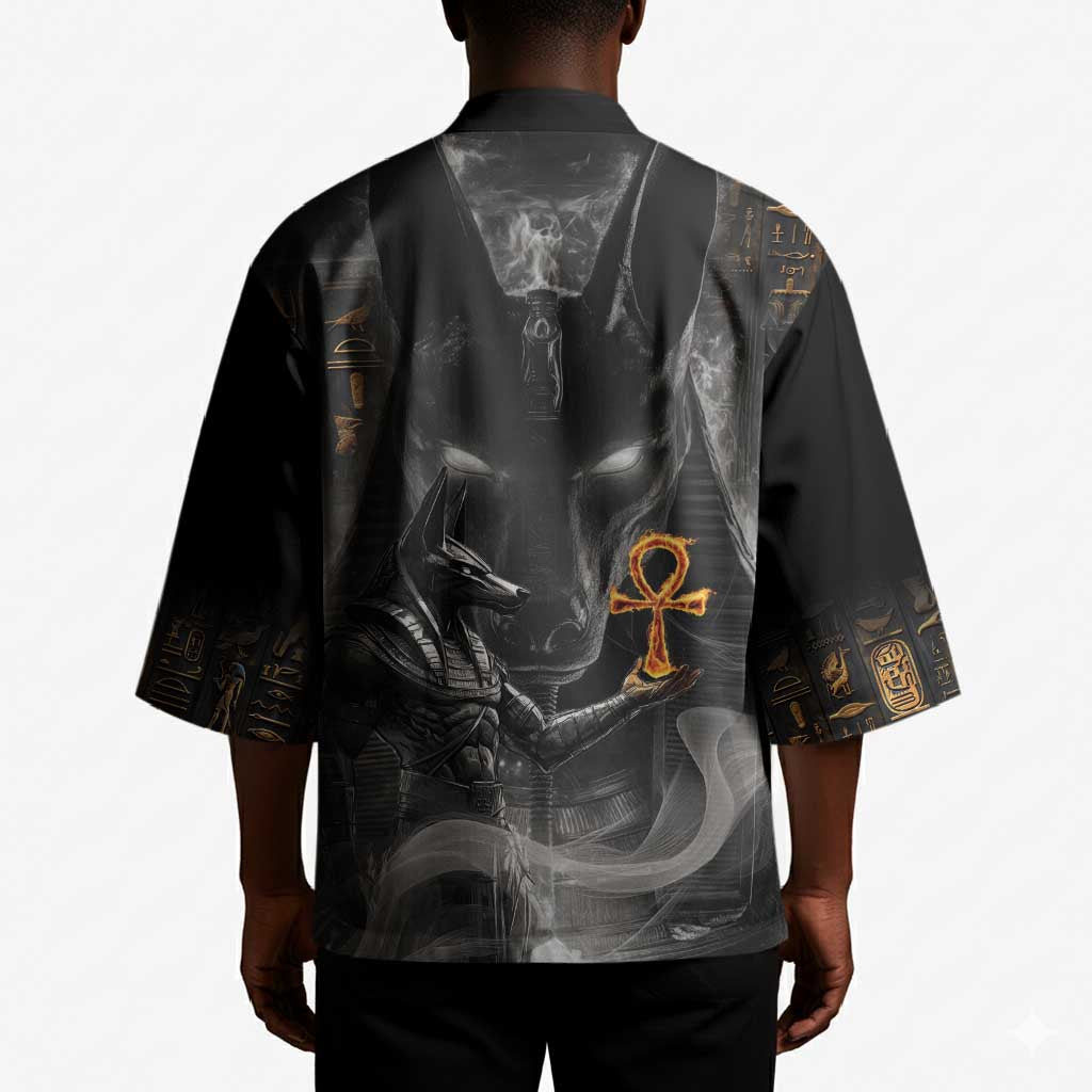 Mythical Anubis Kimono The Egyptian God of Death