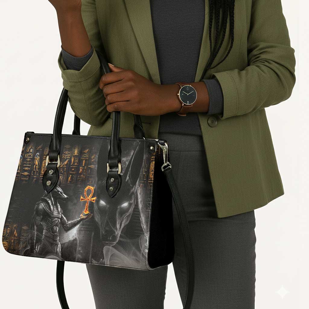 Mythical Anubis Leather Bag The Egyptian God of Death