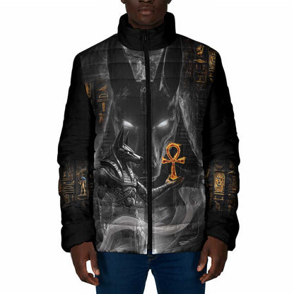 Mythical Anubis Padded Jacket The Egyptian God of Death