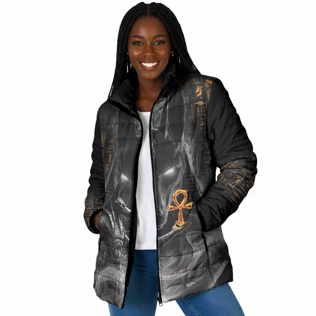 Mythical Anubis Padded Jacket The Egyptian God of Death