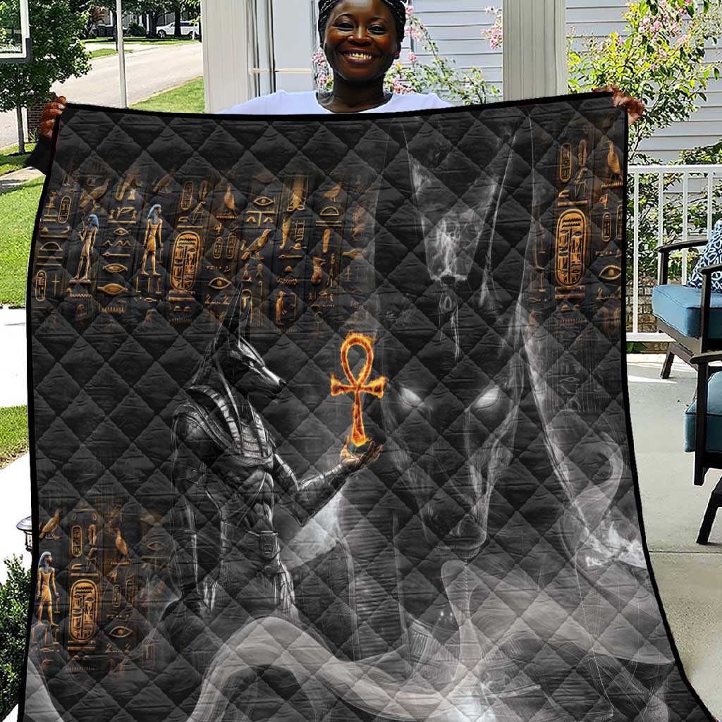 Mythical Anubis Quilt The Egyptian God of Death