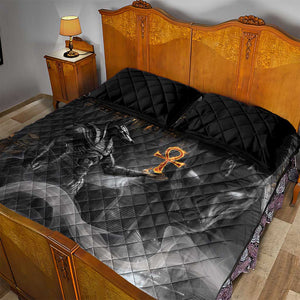 Mythical Anubis Quilt Bed Set The Egyptian God of Death