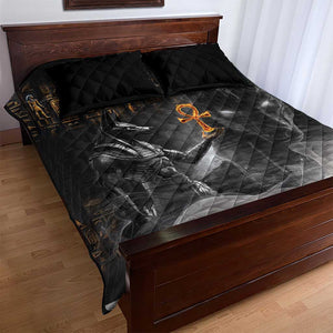 Mythical Anubis Quilt Bed Set The Egyptian God of Death