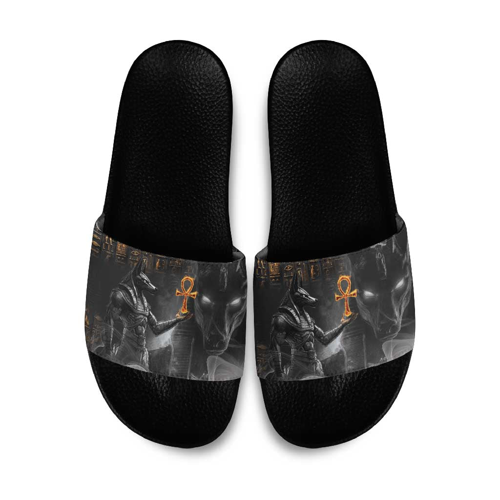 Mythical Anubis Slide Sandals The Egyptian God of Death