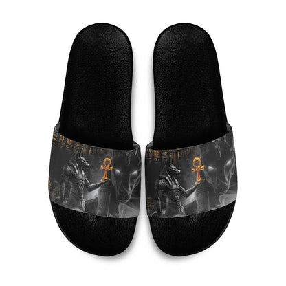 Mythical Anubis Slide Sandals The Egyptian God of Death