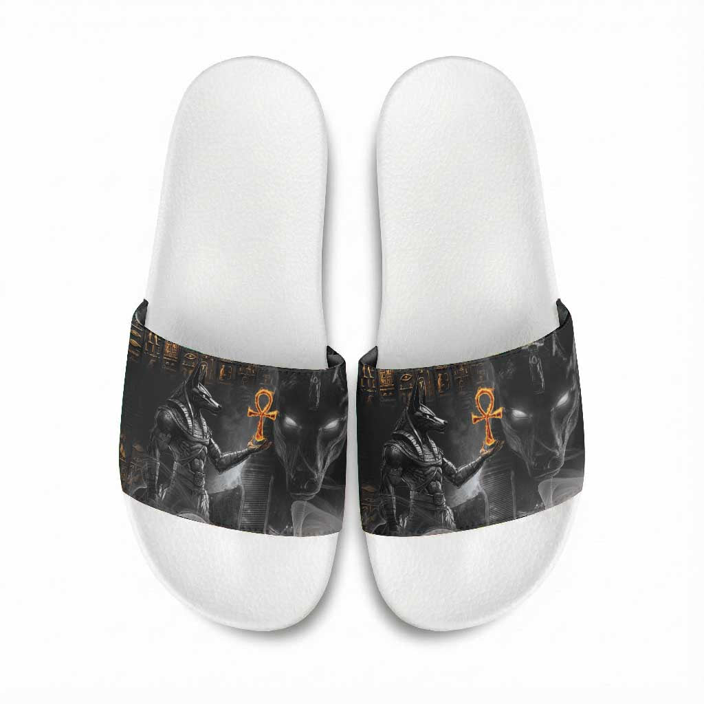 Mythical Anubis Slide Sandals The Egyptian God of Death