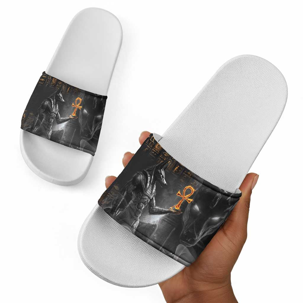 Mythical Anubis Slide Sandals The Egyptian God of Death