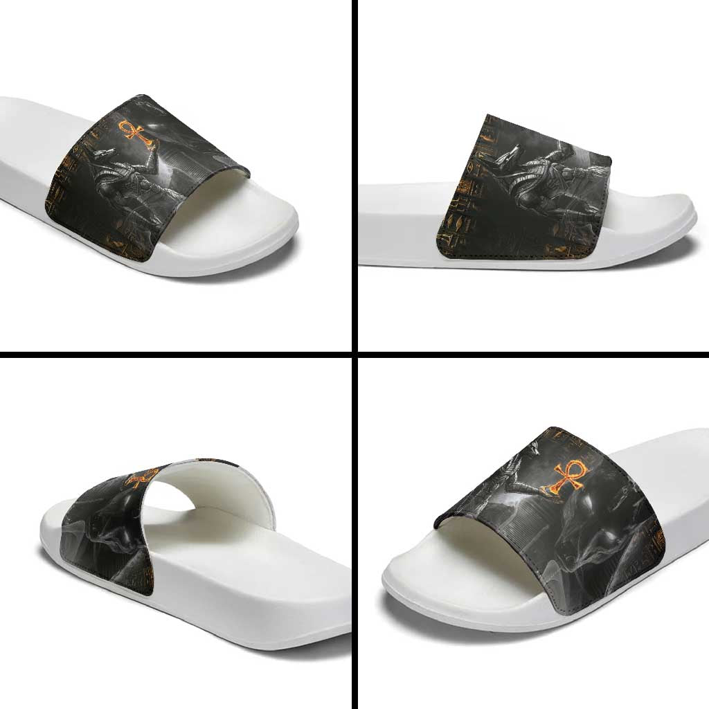 Mythical Anubis Slide Sandals The Egyptian God of Death